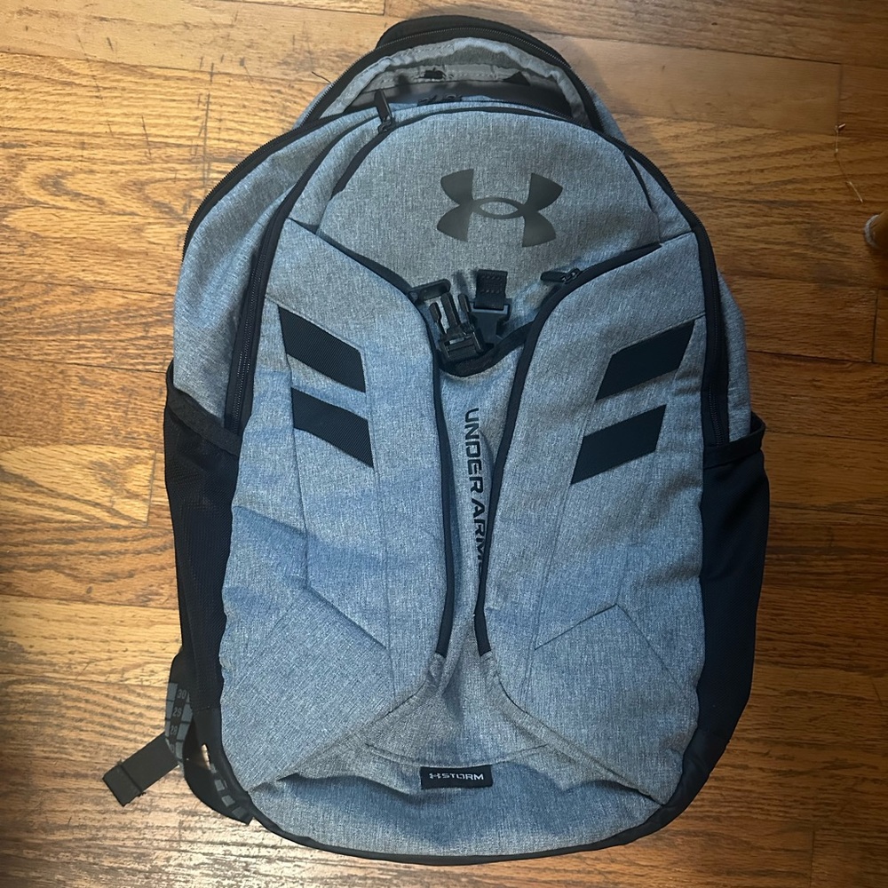 Under Armour Gray and Black Sporty Backpack